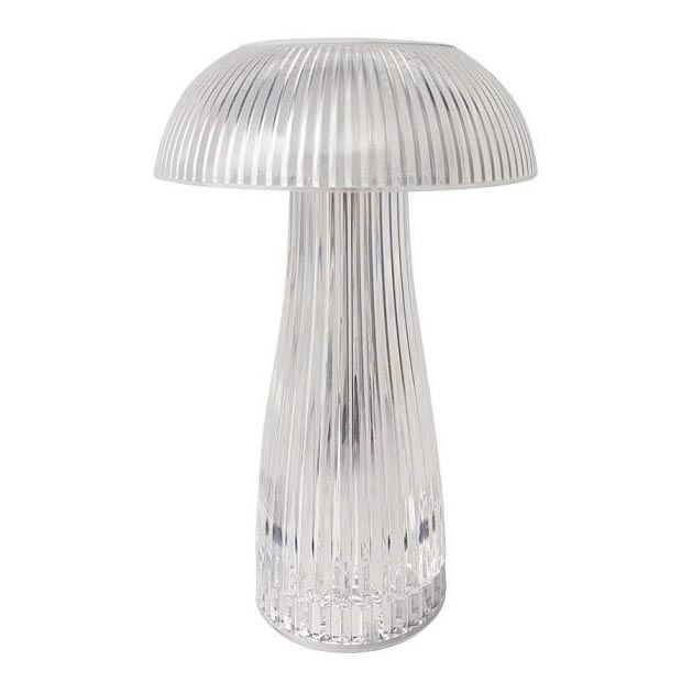 LED Dimmable rechargeable touch table lamp LED/1W/5V 3000-6000K 1800 mAh clear