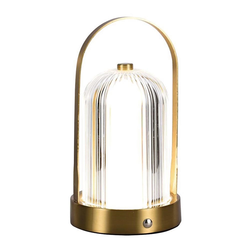 LED Dimmable rechargeable touch table lamp LED/1W/5V 3000-6000K 1800 mAh gold