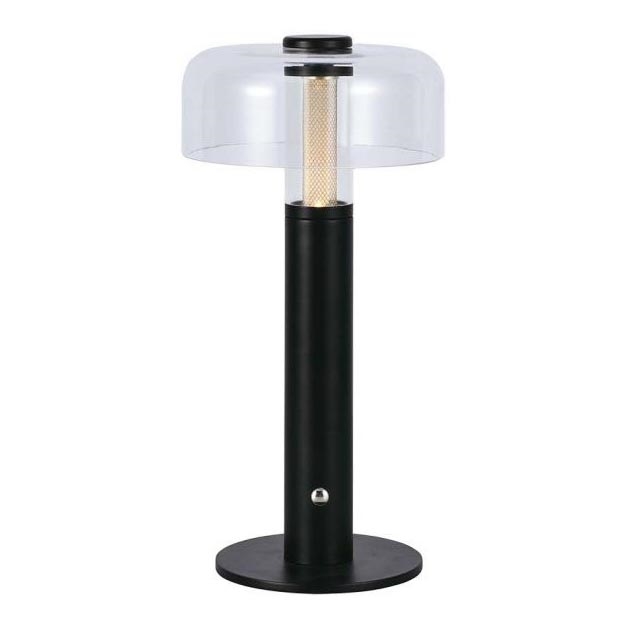 LED Dimmable rechargeable touch table lamp LED/1W/5V 3000K 1800 mAh black