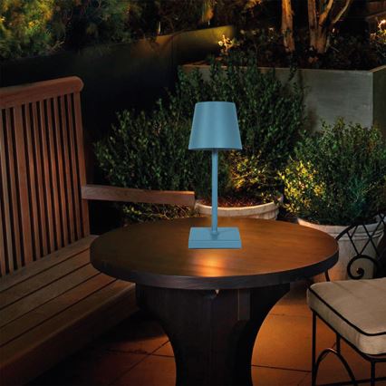 LED Dimmable rechargeable touch table lamp LED/3,5W/5V 5200mAh blue