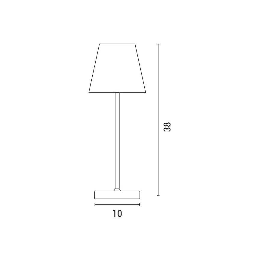 LED Dimmable rechargeable touch table lamp LED/3,5W/5V 5200mAh blue
