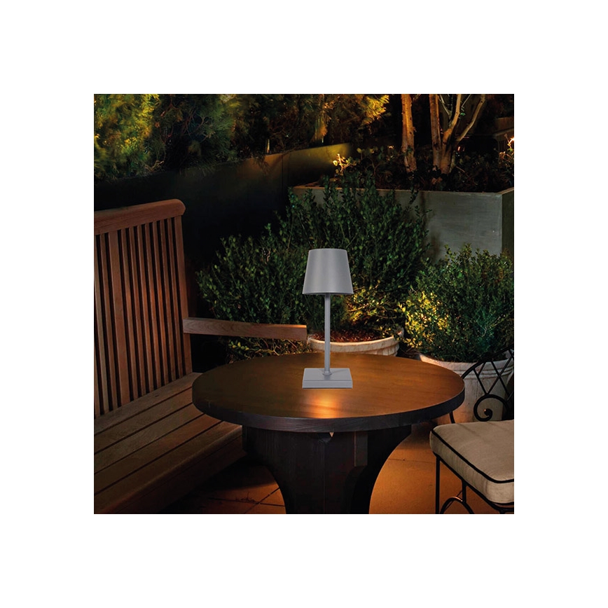 LED Dimmable rechargeable touch table lamp LED/3,5W/5V 5200mAh grey