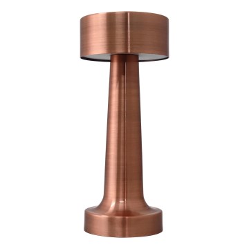 LED Dimmable rechargeable touch table lamp LED/3W/5V 2000mAh copper