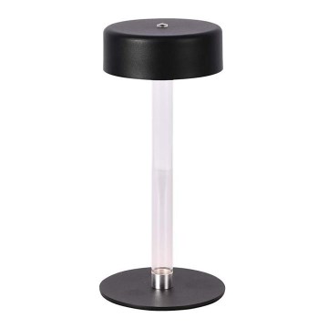 LED Dimmable rechargeable touch table lamp LED/3W/5V 3000-6000K 2400 mAh black