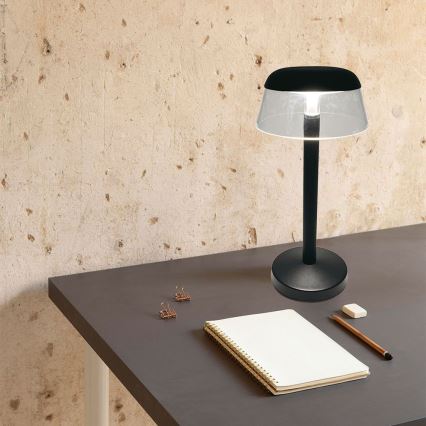 LED Dimmable rechargeable touch table lamp LED/3W/5V 3000-6000K 1800 mAh black