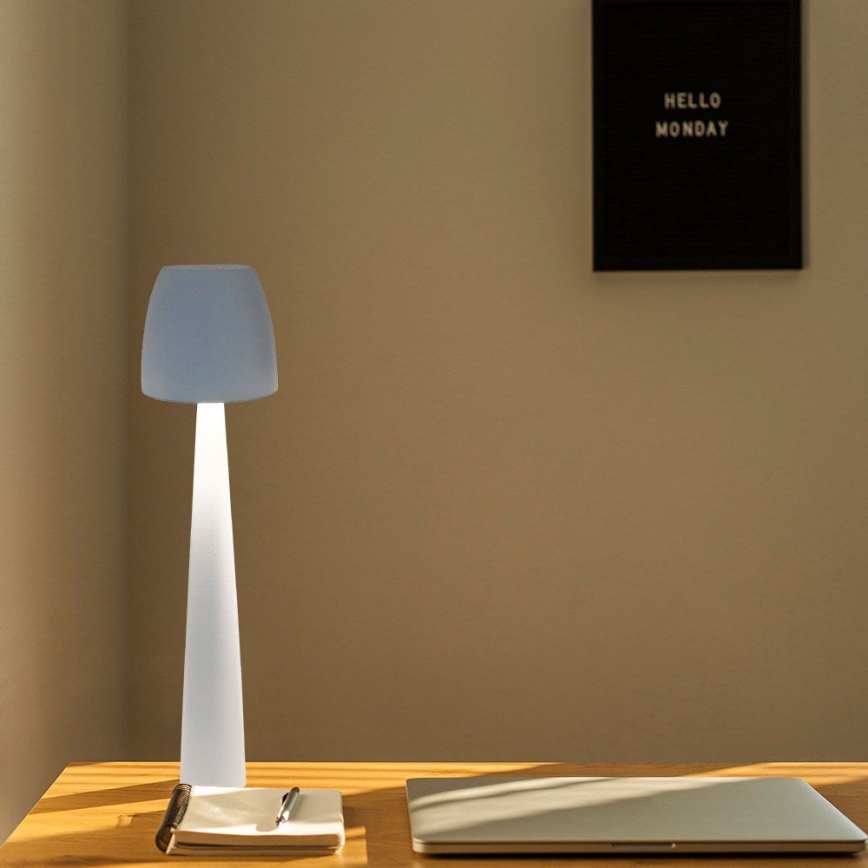 LED Dimmable rechargeable touch table lamp LED/3W/5V 3000-6000K 1800 mAh white