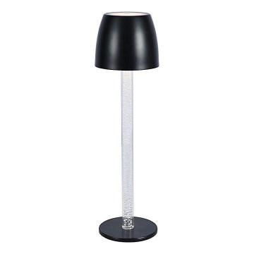 LED Dimmable rechargeable touch table lamp LED/3W/5V 3000K 1800 mAh black