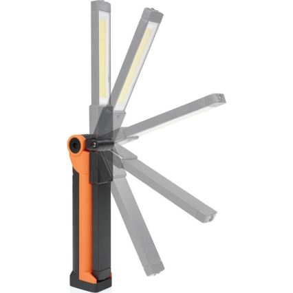 Dimmable Rechargeable LED Work Light LED/3W/5V 6500K 2000 mAh Orange/Black