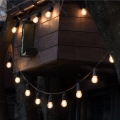 LED Dimmable Solar Decorative String Lights STARLIGHT NEO — 20× E27, 3.7 V, 2700 K (warm white), IP54, 2400 mAh battery, 21.5 m length — with remote control