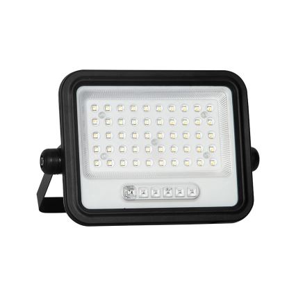 Dimmable LED Solar Floodlight LED/100W/3.2V 2000-8000K IP65 5000 mAh Black + Remote Control