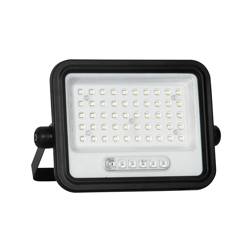 Dimmable LED Solar Floodlight LED/100W/3.2V 2000-8000K IP65 5000 mAh Black + Remote Control