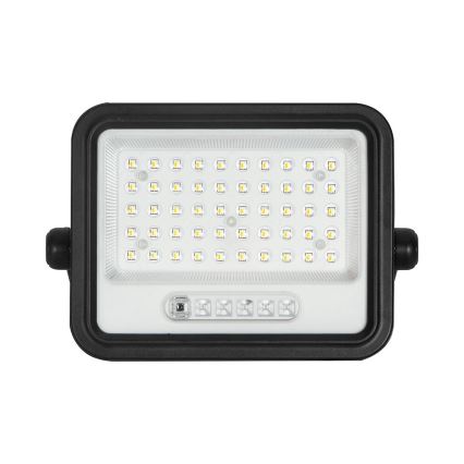 Dimmable LED Solar Floodlight LED/100W/3.2V 2000-8000K IP65 5000 mAh Black + Remote Control