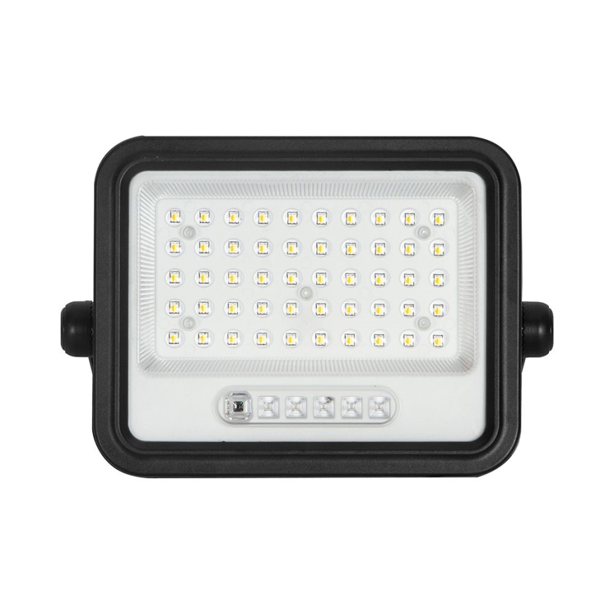 Dimmable LED Solar Floodlight LED/100W/3.2V 2000-8000K IP65 5000 mAh Black + Remote Control
