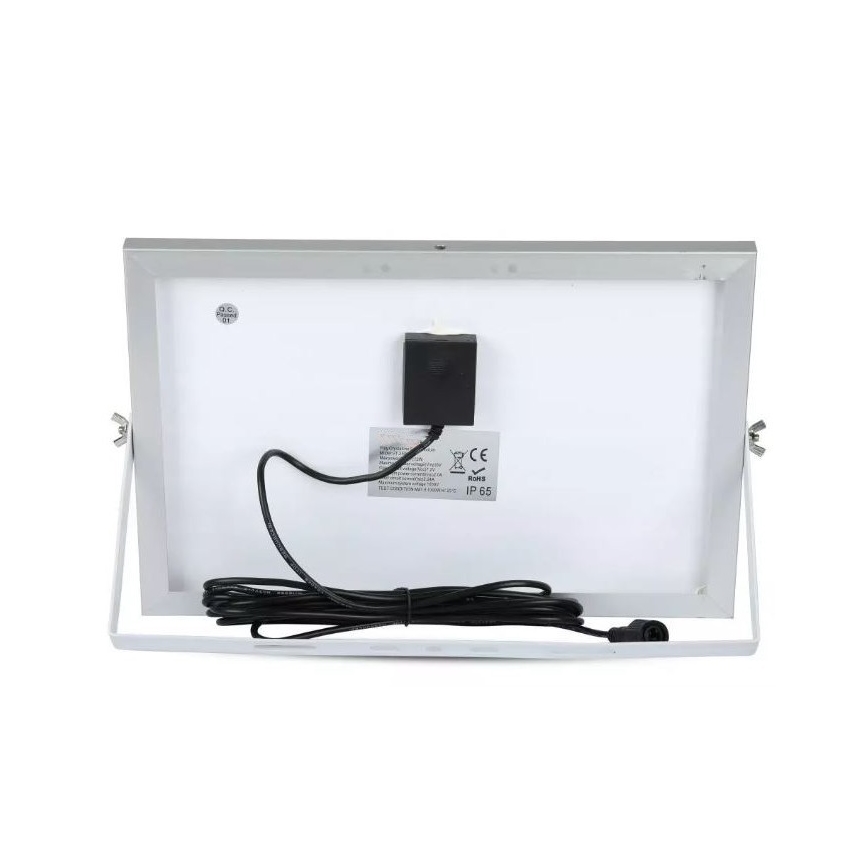LED Dimmable solar floodlight LED/12W/3,2V 6000K IP65 + remote control