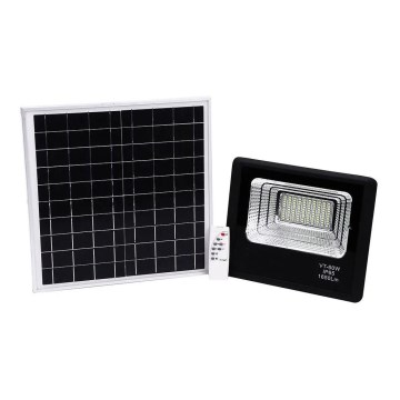 LED Dimmable solar floodlight LED/20W/6,4V 4000K IP65 + remote control