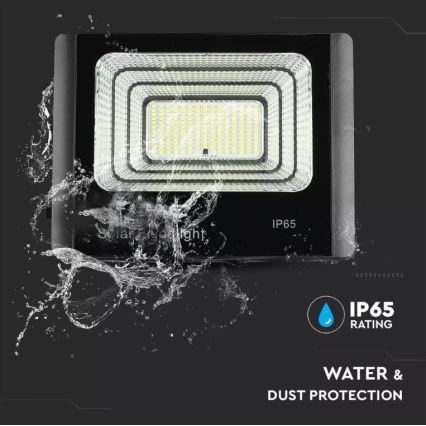 LED Dimmable solar floodlight LED/20W/6V 6000K IP65 + remote control