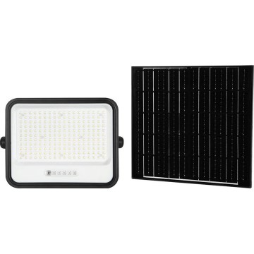 LED Dimmable Solar Floodlight LED/400W/3.2V 2000-8000K IP65 20000 mAh Black + Remote Control