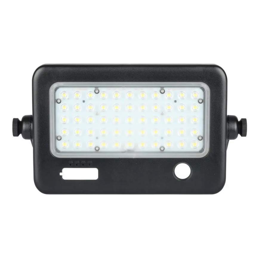 LED Dimmable solar floodlight with a sensor LED/10W/3,7V 4000K IP65 + USB port
