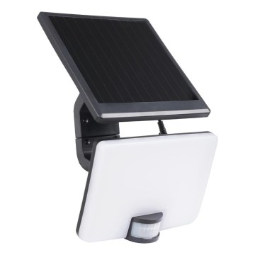 LED Dimmable solar floodlight with motion sensor LED/10W/3000 mAh 4000K IP54