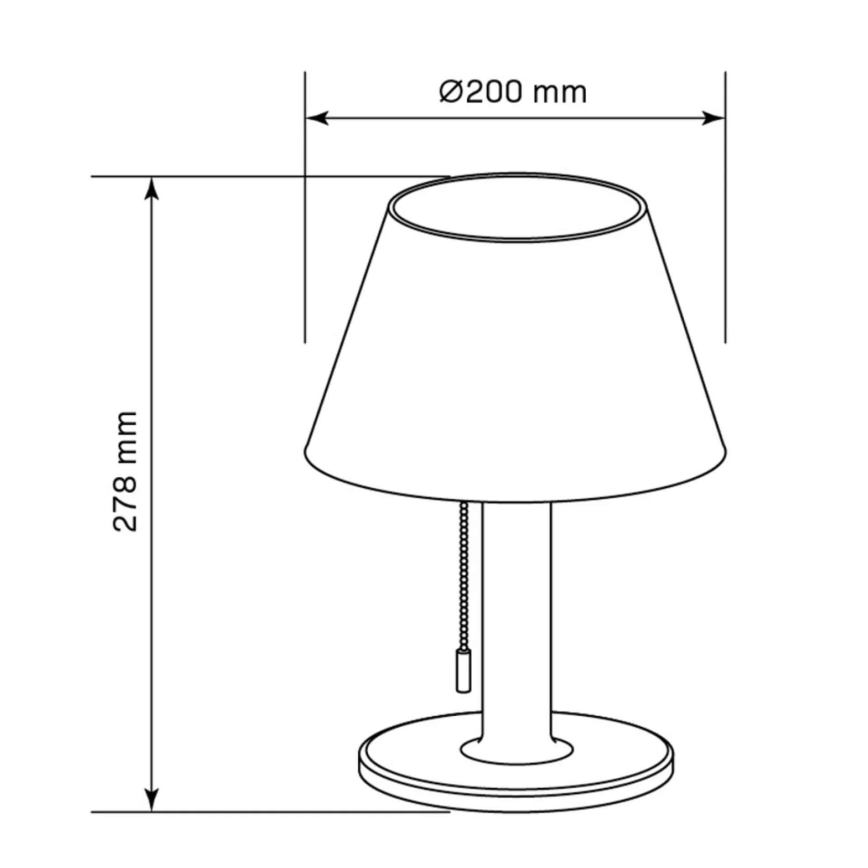 LED Dimmable solar lamp VIOLA LED/3,7V 1200 mAh IP44