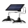 LED Dimmable Solar Lantern on a Cable with Sensor 2xLED/1,8W/3,7V IP44 6500K 2400 mAh + Remote Control