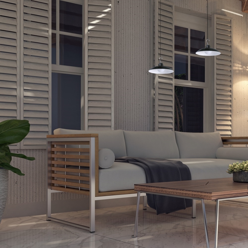 LED Dimmable solar pendant light with a dusk sensor LED/6W/3,7V 800 mAh IP44 + remote control