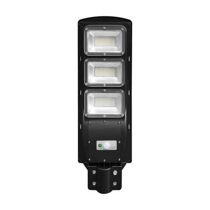 LED Dimmable solar street lamp with motion and dusk sensor LED/12W/3,2V 6000K IP65 10000 mAh black + remote control