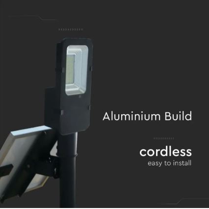 LED Dimmable solar street lamp LED/50W/6,4V 4000K IP65 + remote control