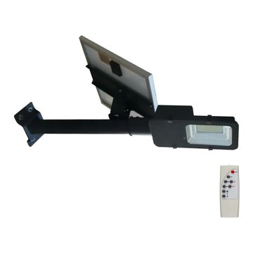 LED Dimmable solar street lamp LED/50W/6,4V 6000K IP65 + remote control