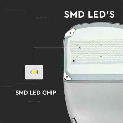 LED Dimmable solar street lamp SAMSUNG CHIP LED/50W/6,4V 6000K IP65 + remote control