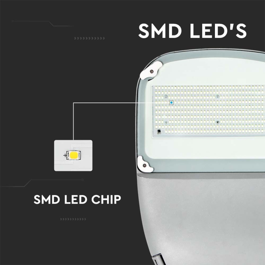 LED Dimmable solar street lamp SAMSUNG CHIP LED/50W/6,4V 6000K IP65 + remote control