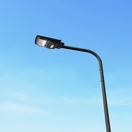LED Dimmable solar street lamp with motion and dusk sensor LED/6W/3,2V 6000K IP65 5000 mAh black + remote control