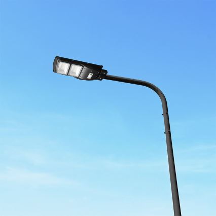 LED Dimmable solar street lamp with motion and dusk sensor LED/8W/3,2V 6000K IP65 9000 mAh black + remote control