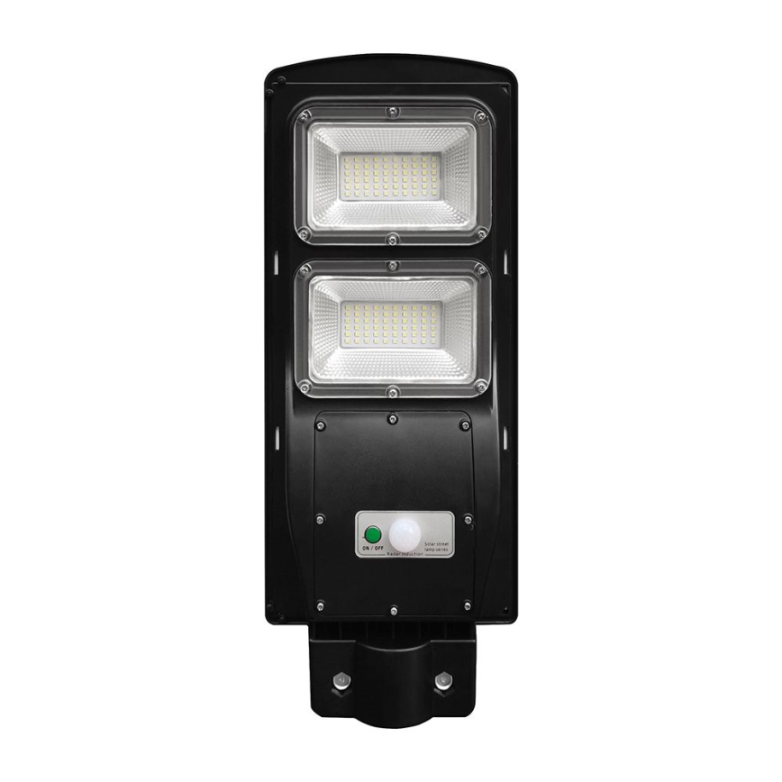 LED Dimmable solar street lamp with motion and dusk sensor LED/8W/3,2V 6000K IP65 9000 mAh black + remote control