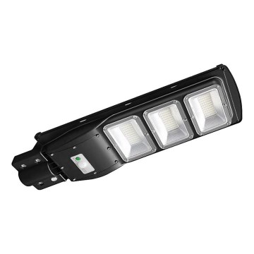 LED Dimmable solar street lamp with motion and dusk sensor LED/12W/3,2V 6000K IP65 10000 mAh black + remote control