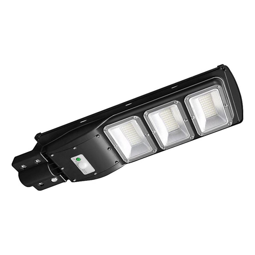 LED Dimmable solar street lamp with motion and dusk sensor LED/12W/3,2V 6000K IP65 10000 mAh black + remote control