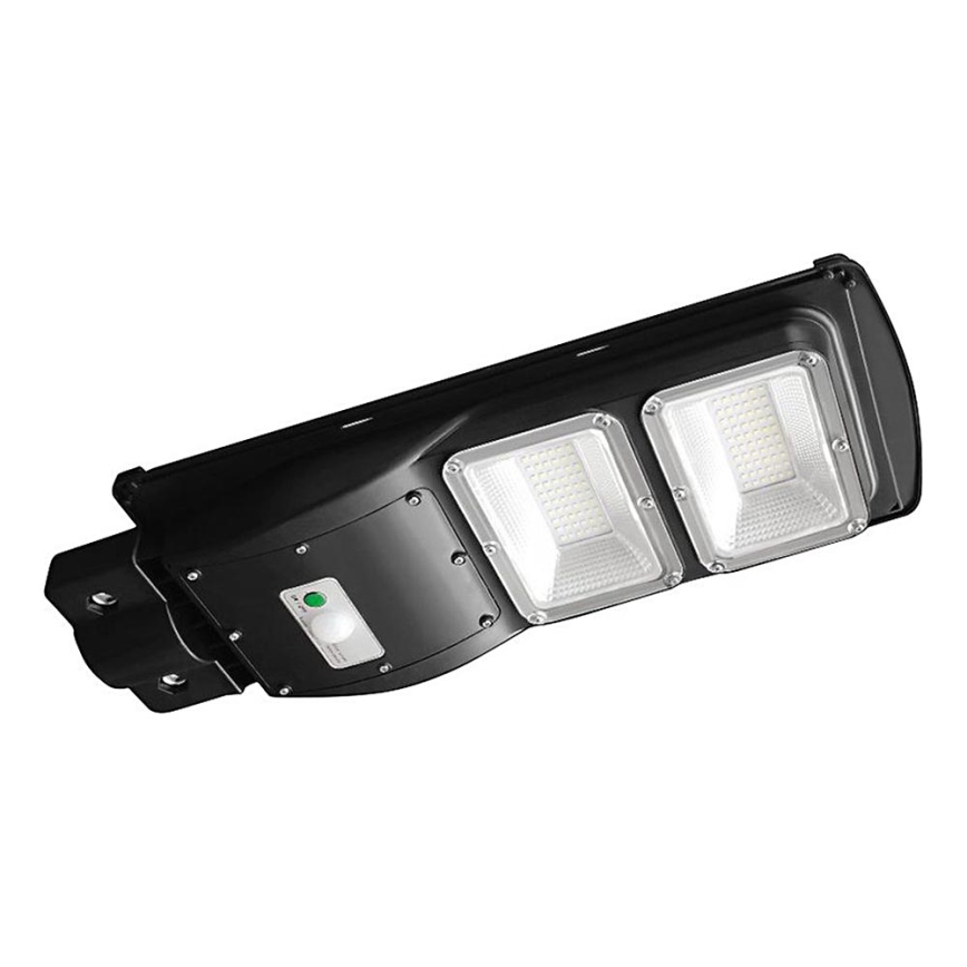 LED Dimmable solar street lamp with motion and dusk sensor LED/8W/3,2V 6000K IP65 9000 mAh black + remote control