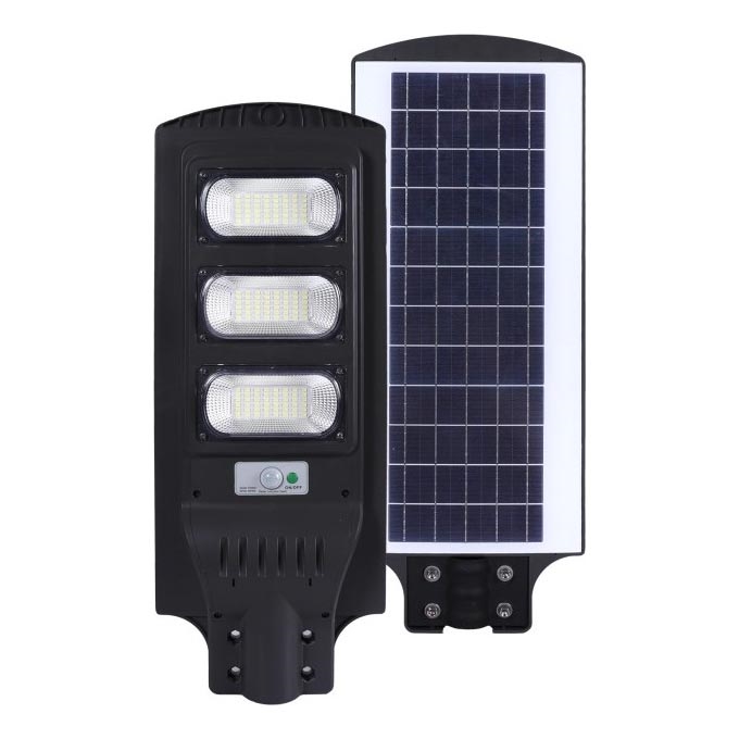 LED Dimmable solar street lamp with motion and dusk sensor URBI LED/8W/3,2V 6500K IP54 10000 mAh + remote control