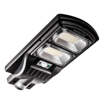 LED Dimmable solar street lamp with sensor LED/120W/6V 6500K IP65 black + remote control