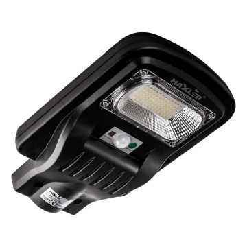 LED Dimmable solar street lamp with sensor LED/150W/6V 6500K IP65 black + remote control