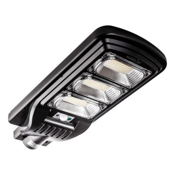 LED Dimmable solar street lamp with sensor LED/180W/6V 6500K IP65 black + remote control