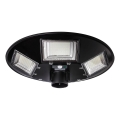 LED Dimmable solar street lamp with sensor LED/22W/6V 18000 mAh 6500K IP65 black + remote control