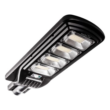 LED Dimmable solar street lamp with sensor LED/240W/6V 6500K IP65 black + remote control