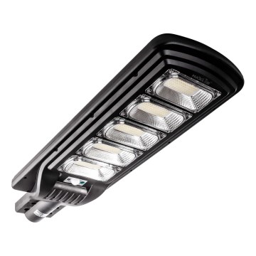 LED Dimmable solar street lamp with sensor LED/300W/6V 6500K IP65 black + remote control