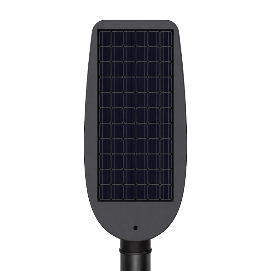 Dimmable LED solar street light with sensor VENICE LED/50W/3,2V 4000 mAh IP65 black + remote control