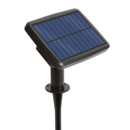 Dimmable LED Solar String Lights 15xLED/1.5W/3.7/5V 2700-10000K 2200 mAh 9 m IP65 Black + Remote Control