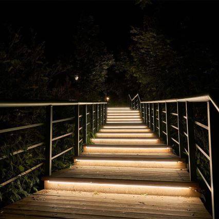 LED Dimmable solar strip LED/1,2W/3,7V 3000K IP67 5m + remote control