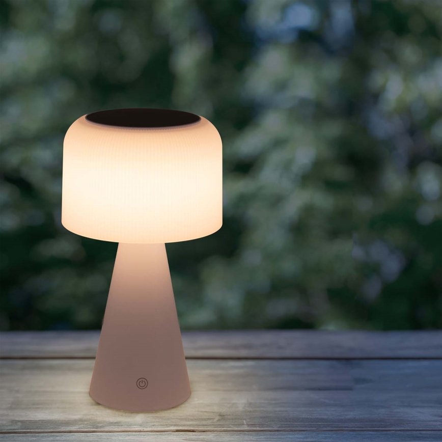 LED Dimmable solar touch table lamp LIMA LED/3,7V 1800 mAh 3000/4000/5000K IP44 white