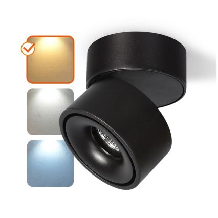 LED Dimmable spotlight LAHTI LED/13,5W/230V 3000K CRI 90 black