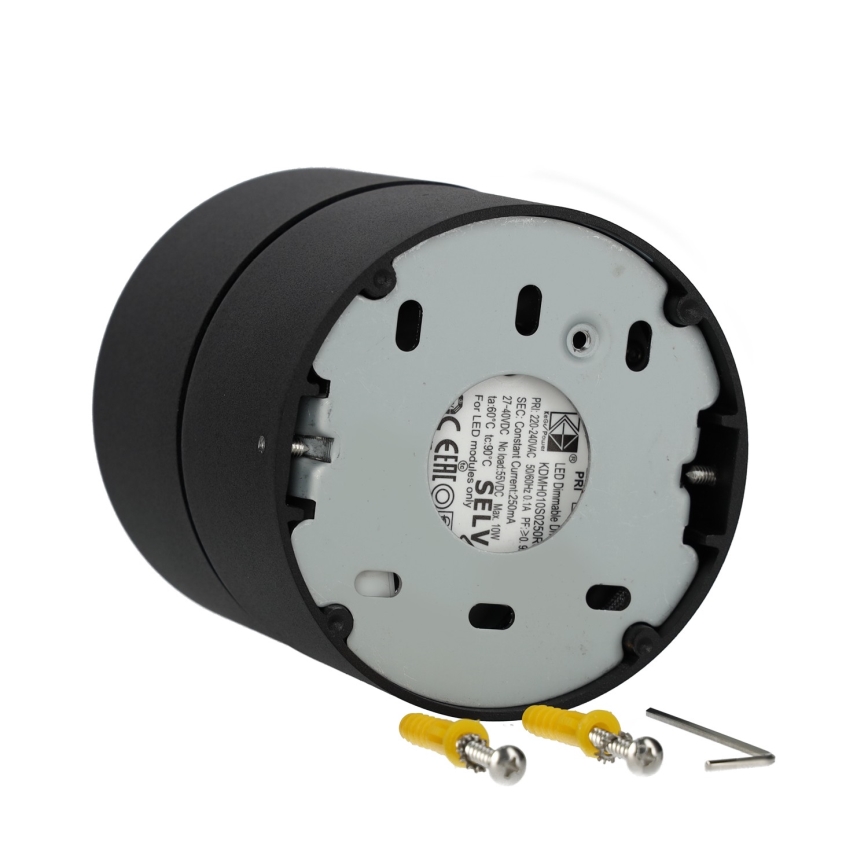 LED Dimmable spotlight LAHTI LED/13,5W/230V 3000K CRI 90 black